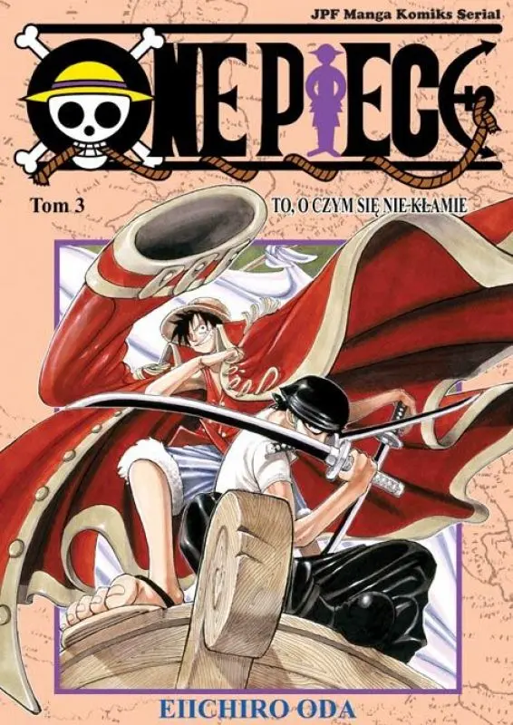 Okładka mangi trzeci tom One Piece