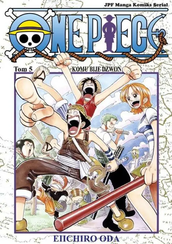 Okładka mangi piaty tom One Piece